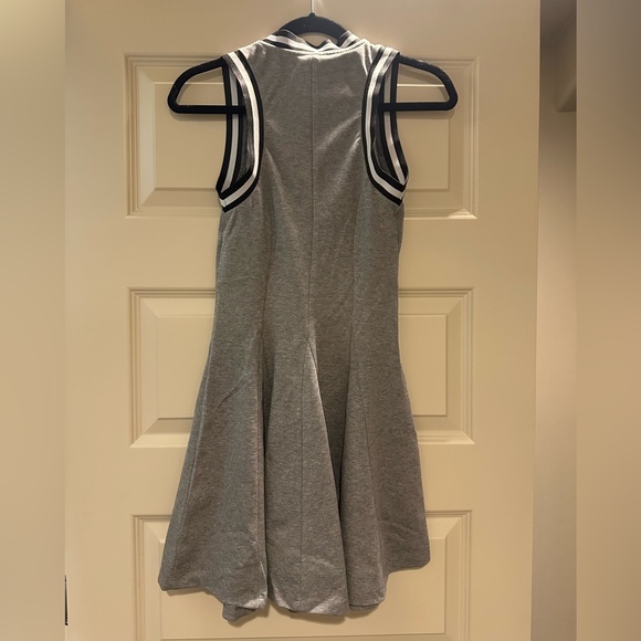 Anthropologie Daily Practice Sporty Mini Dress in Grey Stripe - Picture 8 of 8